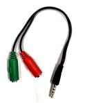 Cable Adaptador Audio/Mic a Jack 3.5mm