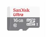 Memoria SanDisk Ultra Micro SDHC 16GB Clase 10 48MB/s con adaptador SD