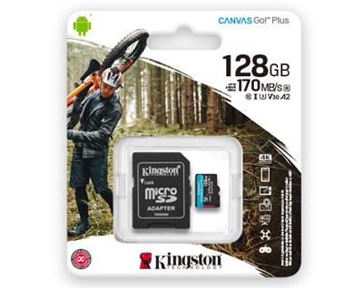Memoria Kingston 128GB Canvas Gol Plus V30 SD Card  - 170MB/s