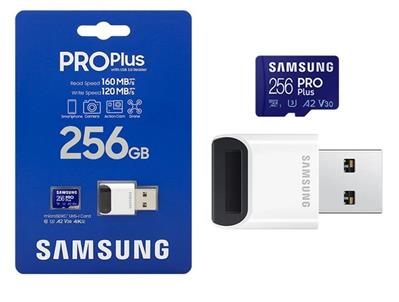 Memoria Micro Samsung PRO Plus 256GB c/ Lector USB
