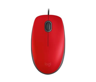 Mouse Logitech M110 Silent - Rojo