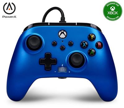 Gamepad PowerA Microsoft Wired Enhanced Xbox: Sapphire Fade