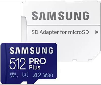 Memoria Micro SD Samsung Pro Plus 512GB con Adaptador