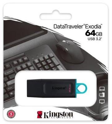Pendrive Kingston Exodia 64GB - USB 3.2