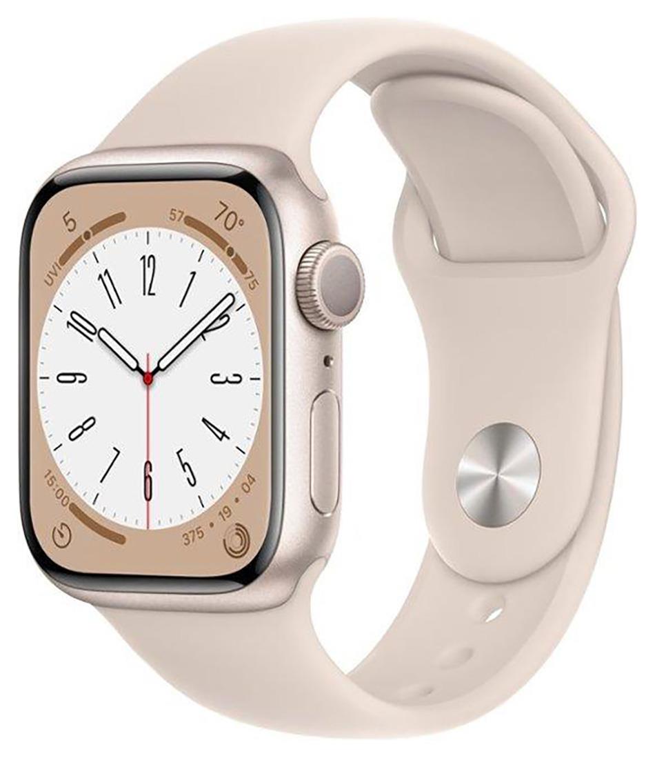 Reloj Inteligente - Apple Watch Series 8 (45mm) con GPS (S/M) - Starlight