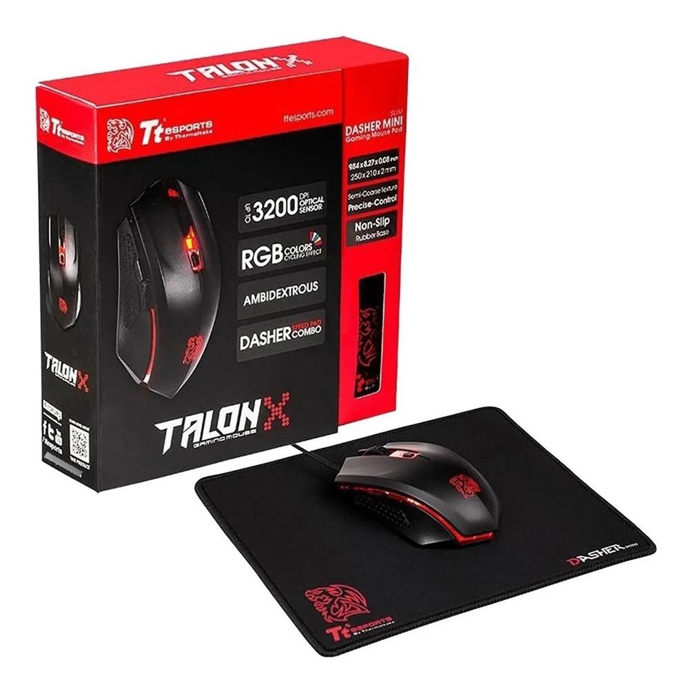 Mouse Thermaltake TT Talon Elite + MousePad
