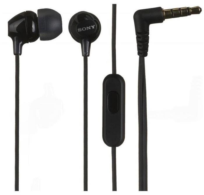 Auriculares Sony MDR-EX15AP con Microfono - Negros