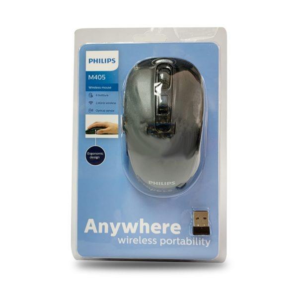 Mouse Philips M405 USB Inalámbrico 1000DPI - Negro