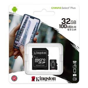 Memoria Kingston 32GB Canvas Select Plus V30 SD Card (SDHC) UHS-I U1 - 100MB/s