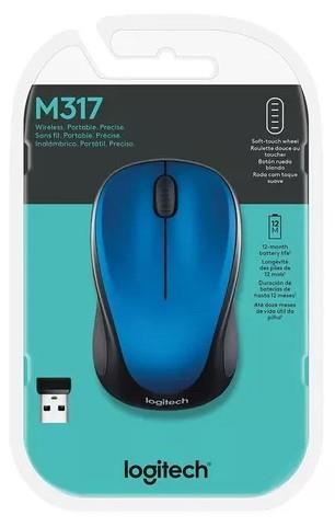 Mouse Logitech M317 - Azul
