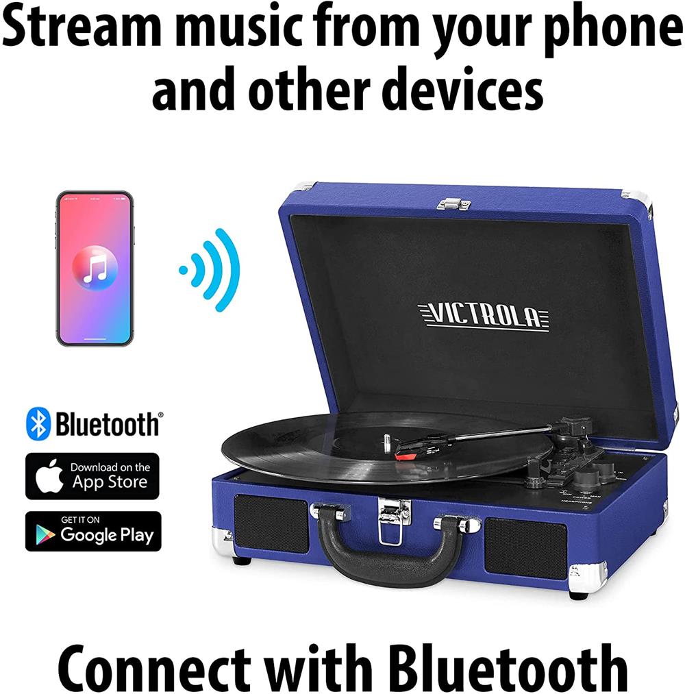 Tocadiscos Victrola - Bluetooth - Azul