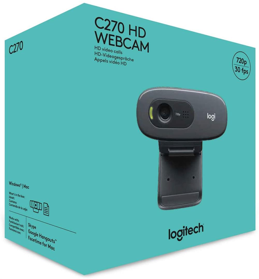 Webcam Logitech C270 - Negro
