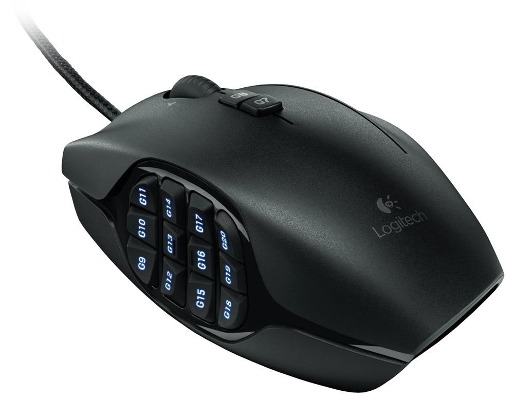 Mouse Gamer Logitech G600 MMO 8,200 DPI - Negro