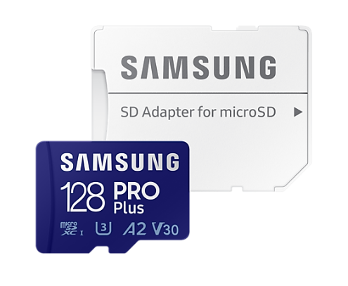 Memoria Micro SD Samsung PRO Plus - 128GB - Lectura 180mb/s