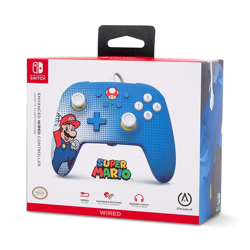 Gamepad PowerA Wired Enhanced Nintendo Switch: Mario Pop Art
