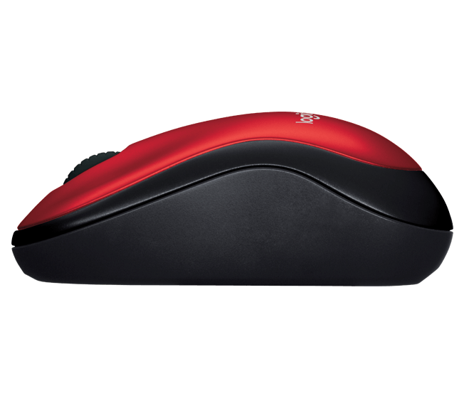 Mouse Logitech Wireless M185 - Rojo