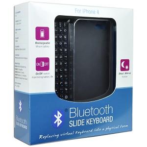 Teclado Bluetooth deslizable para iPhone 4