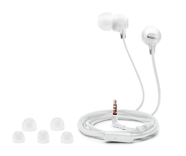 Auriculares Sony MDR-EX15AP con Microfono - Blancos