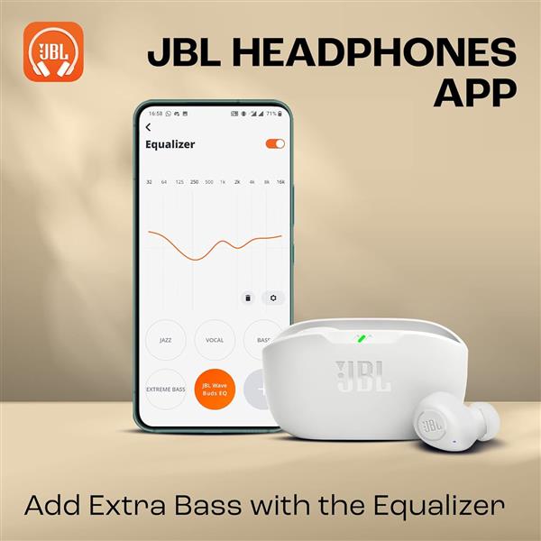 Auriculares JBL Wave Buds - White