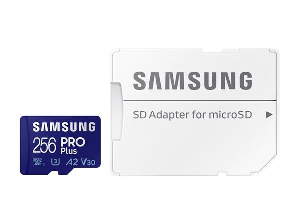 Memoria Micro Samsung EVO PRO Plus 256GB c/ Adaptador