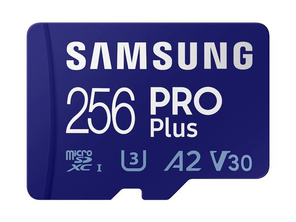 Memoria Micro Samsung PRO Plus 256GB c/ Adaptador (Lectura: 160 MB/s)