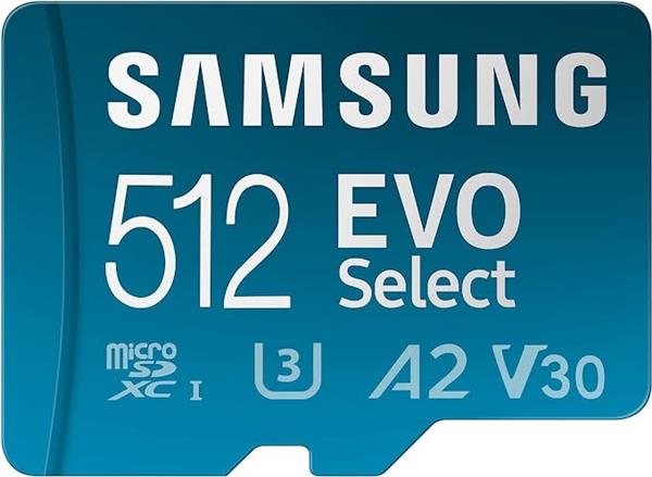 Memoria Micro Samsung EVO Select 512GB con Adaptador SD