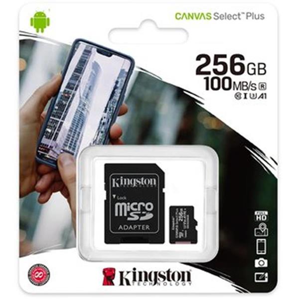 Memoria Kingston 256GB Canvas Select Plus V30 SD Card (SDHC) - 100MB/s