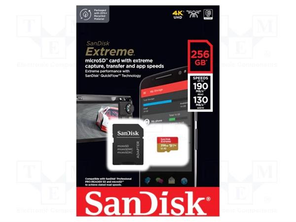 Memoria Micro SD SanDisk Extreme SDXC 256GB