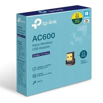 Adaptador TP-Link AC600 Nano USB Wifi