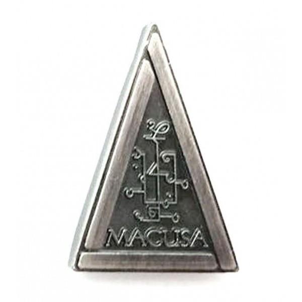 Pin Pewter Fantastic Beats Macusa Triangle Logo