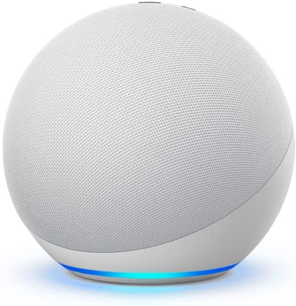 Amazon Echo Dot 4° gen - Glacier White | Altavoz inteligente con Alexa