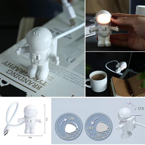 Mini lampara de Astronauta flexible USB