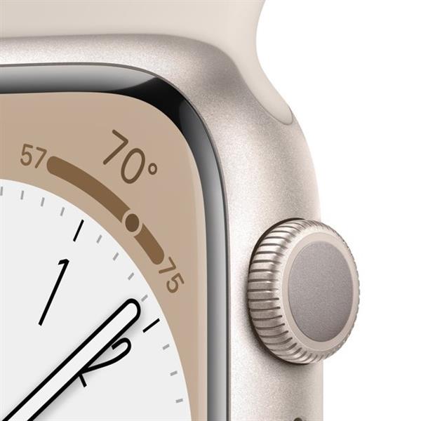 Reloj Inteligente - Apple Watch Series 8 (45mm) con GPS (S/M) - Starlight