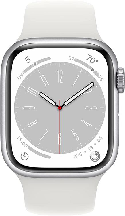 Reloj Inteligente - Apple Watch Series 8 (41mm) con GPS - Silver/White - Blanco