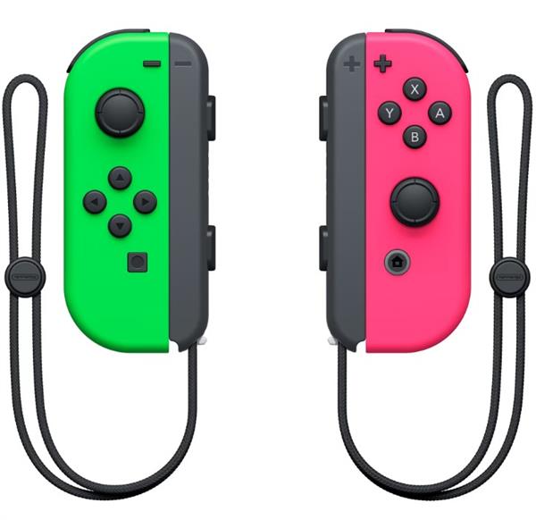 Controles Nintendo Joy-Con Verde neón (I) y Rosa neón (D) para Nintendo Switch