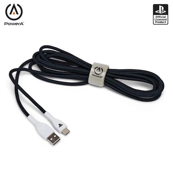 PowerA cable de carga con kevlar y mallado USB-C para PS5