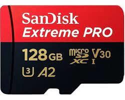 Micro SD 128GB SanDisk Extreme PRO con Adaptador