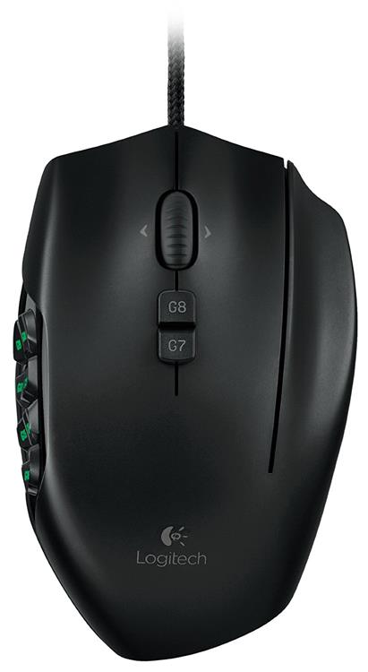 Mouse Gamer Logitech G600 MMO 8,200 DPI - Negro