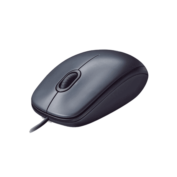 Mouse Logitech M90 Óptico con Cable - Dark Midnight Gray