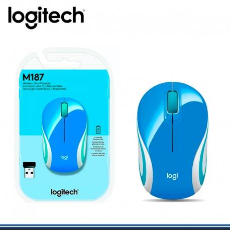 Mini Mouse Logitech M187 - Azul