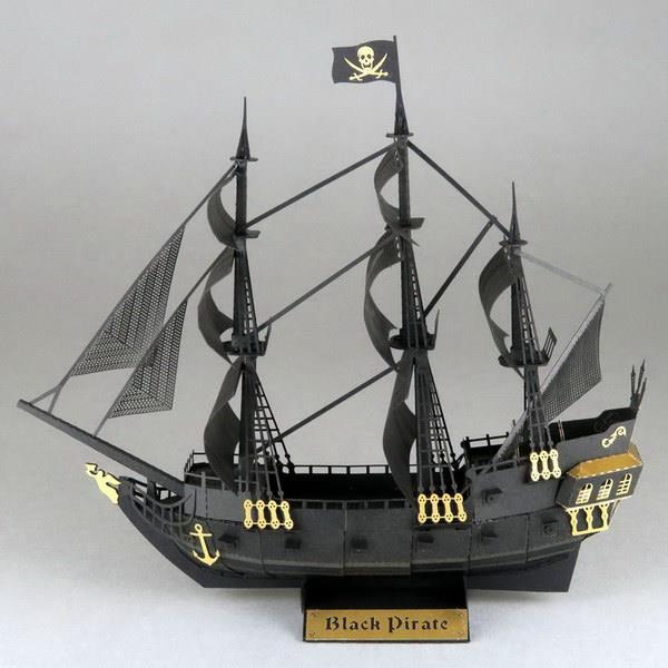 Model Kit Black Pirate Ship - Nano SCHPN124