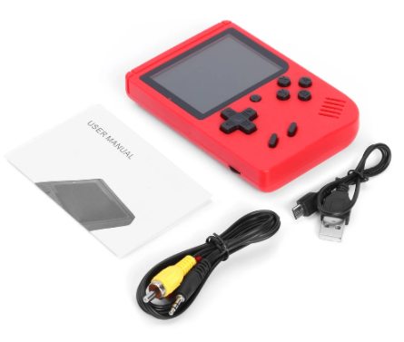 Retro Portable Mini Handheld 8-Bit con 400 juegos - Rojo